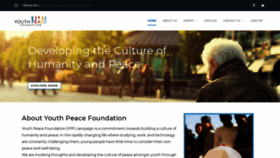 What Youthpeacefoundation.com website looked like in 2019 (4 years ago)