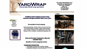 What Yardwrap.com website looked like in 2019 (4 years ago)