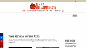 What Yummyvegetarianrecipes.com website looked like in 2019 (4 years ago)