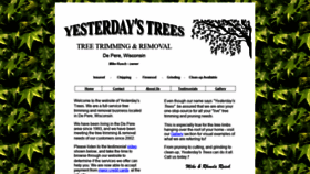 What Yesterdaystrees.com website looked like in 2020 (4 years ago)