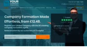 What Yourcompanyformations.co.uk website looked like in 2020 (5 years ago)