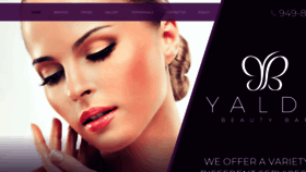 What Yaldabeautybar.com website looked like in 2020 (4 years ago)