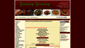 What Yummyyummyfood.com website looked like in 2020 (4 years ago)