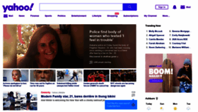 What Yahoo.com website looked like in 2020 (4 years ago)