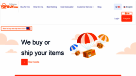 What Yoybuy.com website looked like in 2020 (4 years ago)