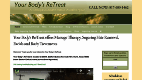 What Yourbodysretreat.com website looked like in 2020 (4 years ago)