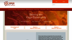 What Yogaalliance.org website looked like in 2020 (4 years ago)
