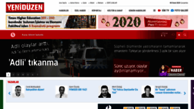 What Yeniduzen.com website looked like in 2020 (4 years ago)