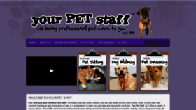 What Yourpetstaff.com website looked like in 2020 (4 years ago)