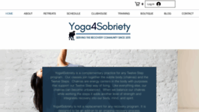 What Yoga4sobriety.com website looked like in 2020 (4 years ago)