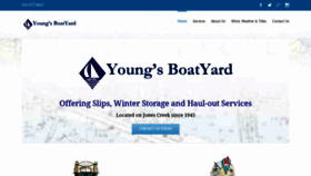 What Youngsboatyard.com website looked like in 2020 (4 years ago)