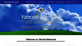 What Yahrzeitmemorial.com website looked like in 2020 (4 years ago)
