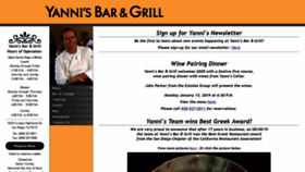 What Yannisbarandgrill.com website looked like in 2020 (4 years ago)