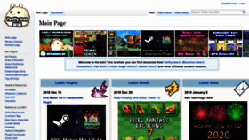 What Yanfly.moe website looked like in 2020 (5 years ago)