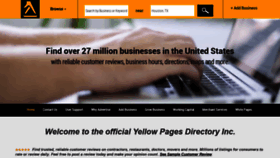 What Yellowpagesdirectory.com website looked like in 2020 (4 years ago)