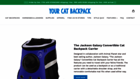 What Yourcatbackpack.com website looked like in 2020 (4 years ago)