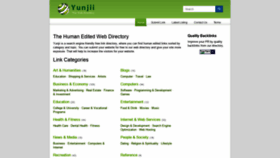 What Yunjii.com website looked like in 2020 (4 years ago)