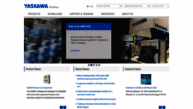 What Yaskawa.com website looked like in 2020 (4 years ago)