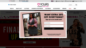 What Yoursclothing.co.uk website looked like in 2020 (4 years ago)