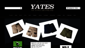 What Yatesmenswear.com.au website looked like in 2020 (4 years ago)