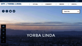 What Yorbalindaca.gov website looked like in 2020 (4 years ago)