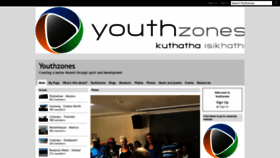 What Youthzones.co.za website looked like in 2020 (4 years ago)