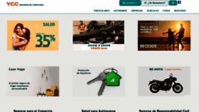 What Yccseguros.es website looked like in 2020 (4 years ago)