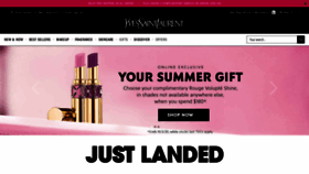 What Yslbeauty.com.au website looked like in 2020 (4 years ago)