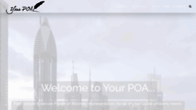 What Yourpoadubai.com website looked like in 2020 (4 years ago)