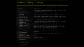 What Yakimavalleytrolleys.org website looked like in 2020 (4 years ago)