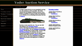 What Yoderauctionservice.com website looked like in 2020 (4 years ago)