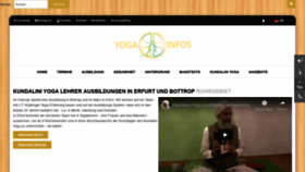 What Yoga-infos.de website looked like in 2020 (4 years ago)