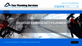 What Yourplumbingservices.co.uk website looked like in 2020 (4 years ago)