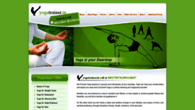 What Yogatrainer.in website looked like in 2020 (4 years ago)