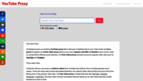 What Youtubeproxy.win website looked like in 2020 (4 years ago)