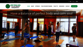 What Yogateachertraininggoa.com website looked like in 2020 (4 years ago)