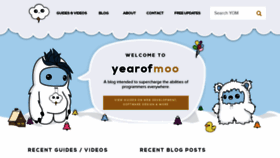 What Yearofmoo.com website looked like in 2020 (4 years ago)