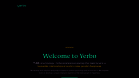 What Yerbo.co website looked like in 2020 (4 years ago)