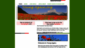 What Youngagain.org website looked like in 2020 (4 years ago)