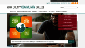 What Yccc.edu website looked like in 2020 (4 years ago)