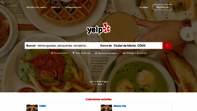 What Yelp.com.mx website looked like in 2020 (4 years ago)