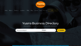 What Yusrra.com website looked like in 2020 (4 years ago)