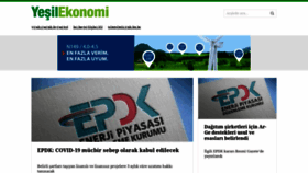 What Yesilekonomi.com website looked like in 2020 (4 years ago)