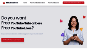 What Ytsubscriber.com website looked like in 2020 (4 years ago)
