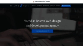 What Yellingmule.com website looked like in 2020 (4 years ago)