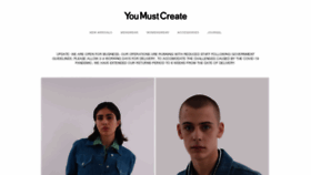 What Youmustcreate.com website looked like in 2020 (3 years ago)