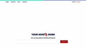 What Yourschoolguide.com website looked like in 2020 (4 years ago)