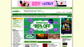 What Yesasia.com website looked like in 2020 (4 years ago)
