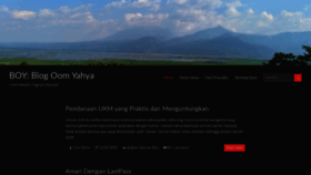 What Yahyakurniawan.net website looked like in 2020 (4 years ago)