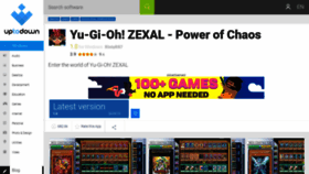 What Yu-gi-oh-zexal-power-of-chaos.en.uptodown.com website looked like in 2020 (4 years ago)